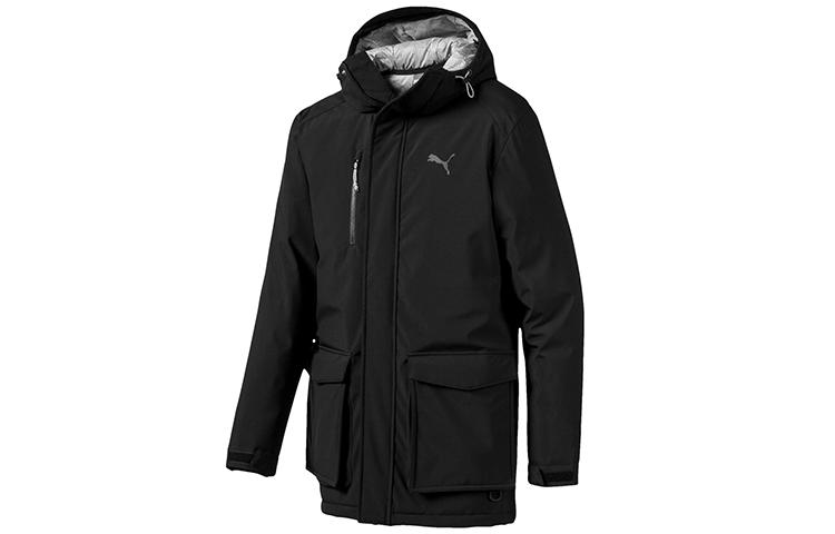 PUMA Down Jackets Men s Black Hooded Moderate 595285-01 L