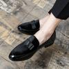 Hairstylist Small Leather Shoes British Size Casual Shoes Summer Breathable Lazy Beanie Shoes