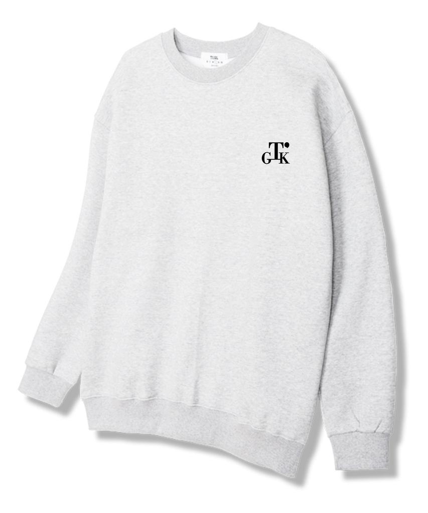 TI.GLAKE Serif Tee Sweatshirt Light Grey [Fleece Lining]