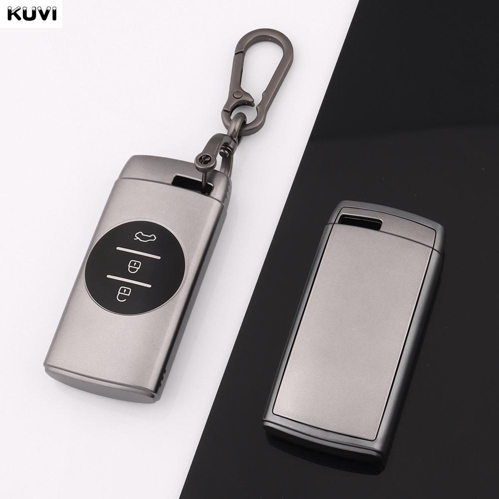 

Gun Grey Car Key Case Cover For Chery Tiggo 7 Pro 8 Pro Exeed Tiggo 2 3X Arrizo 5 Pro Gx 5X Eq7 Tiggo 4 Car Accessories Keychain