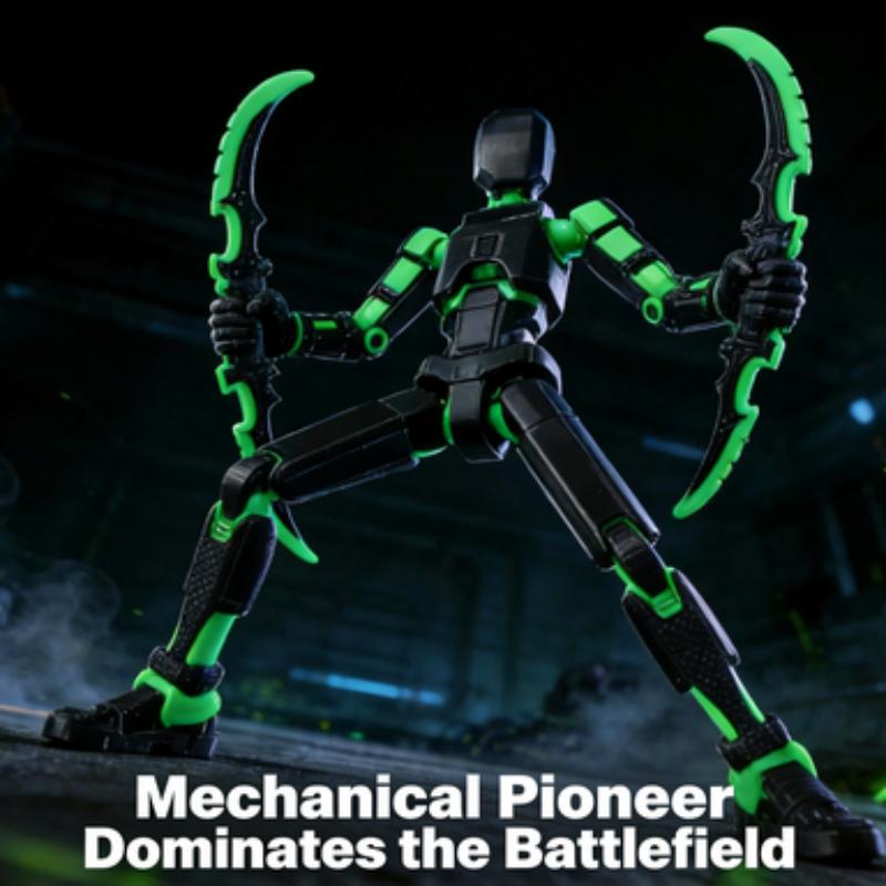 T13 Action Figure with Lots of Accessories 3D Printed Multi-Jointed Titan13 Figure Black Dummy 13 Desktop Decorative Toy