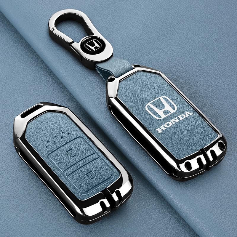 ECL1 2025 Leather Car Remote Key Case Fob Cover For Honda CRV CR-V Fit Civic Accord HR-V HRV City Odyssey XR-V Keychain Accessories