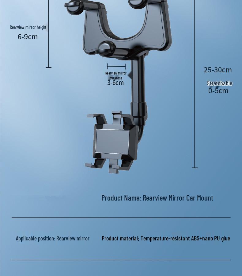 2022 Rearview Mirror Dash Cam with AR Navigation & Phone Holder