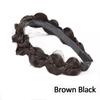 Synthetic headband, charming women's braided headband, adjustable, synthetic wig, used for daily life, music festivals, celebrat