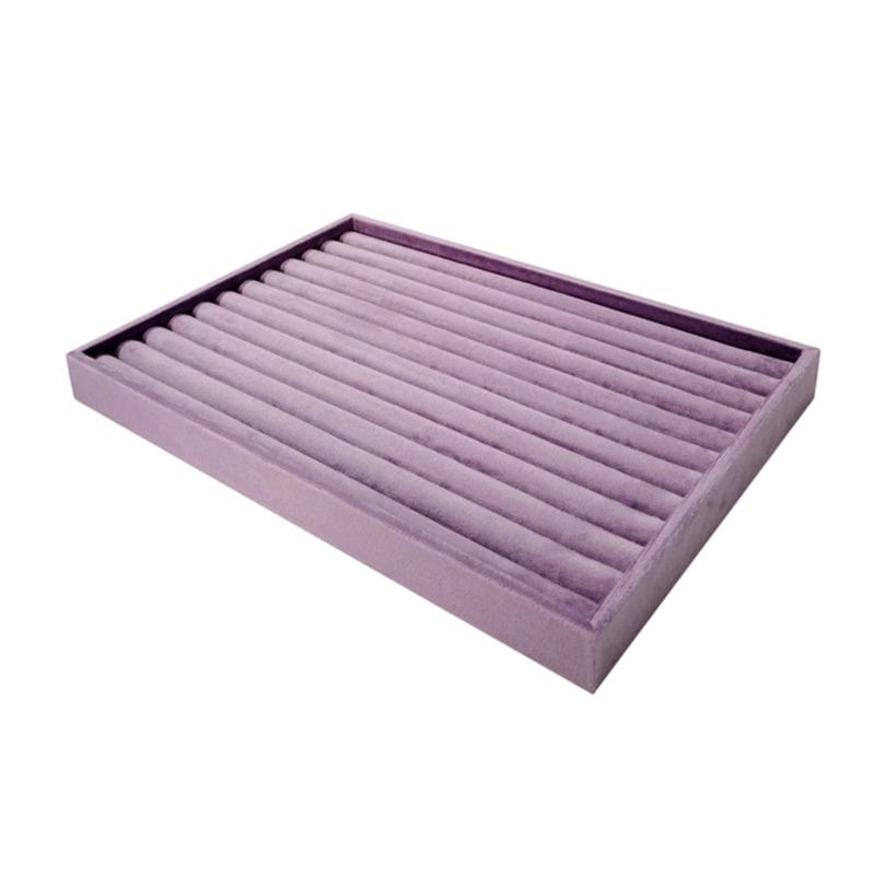 Jewelry Storage Tray Fabric Lined 35x24cm Container For Rings Necklaces Earrings And Bracelets Featuring Secure Structure