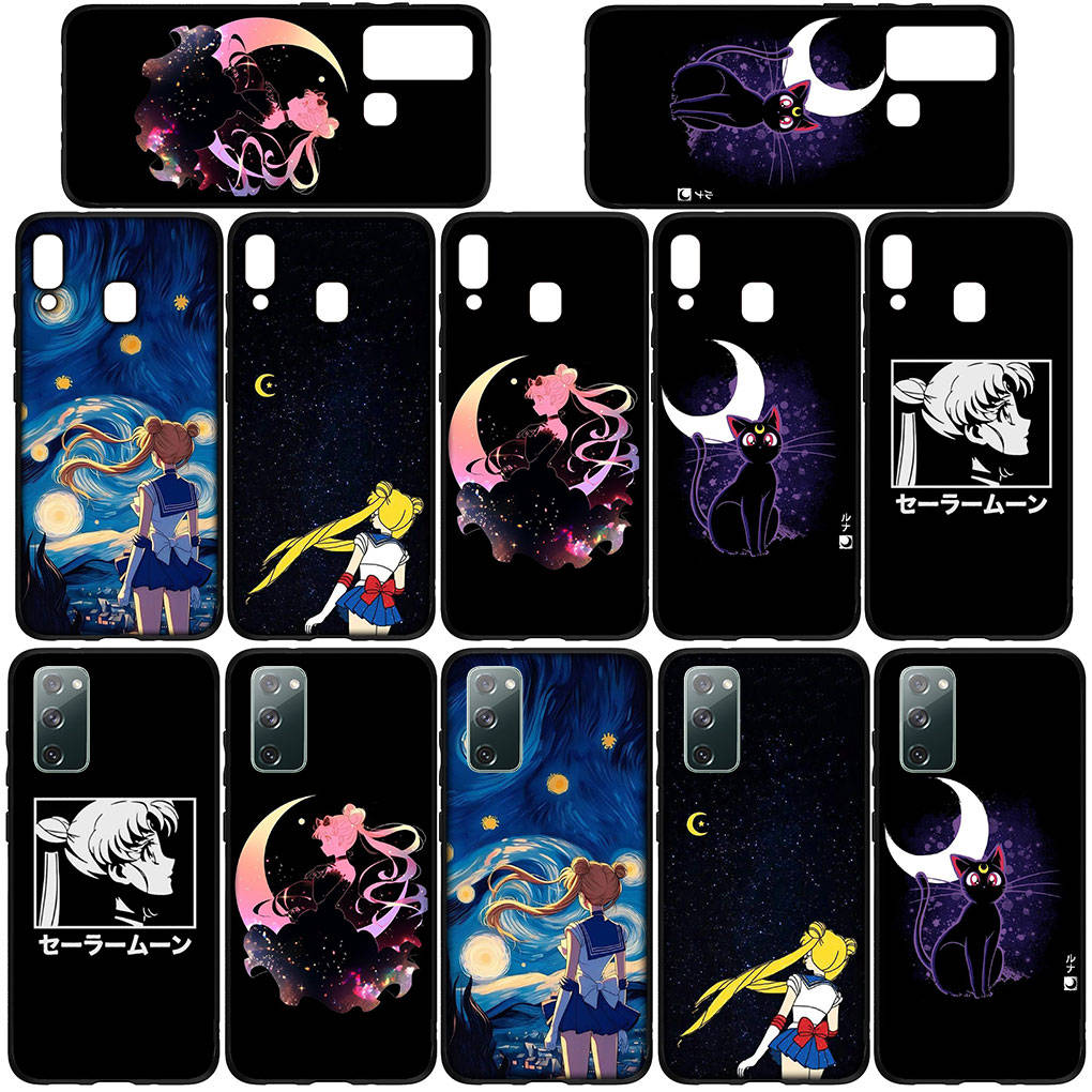 Phone Case for Samsung Galaxy S25 S24 S23 iPhone 16 15 Xiaomi Redmi Note 14 13 12 16E 12C X 11 Pro Max OPPO Moto Huawei Anime Sailor Moon Girl Cover