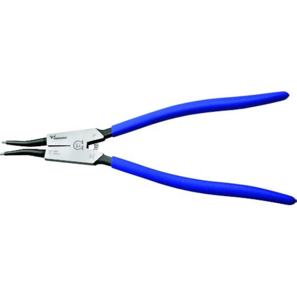 TSUNODA King TTC Hard Bit Snap Ring Pliers, Shaft Type, Straight Jaw, 300mm, SES-300P