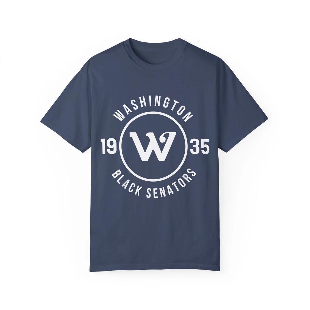 Washington Black Senators Baseball T Shirt Retro Black Negro League Tee Shirt