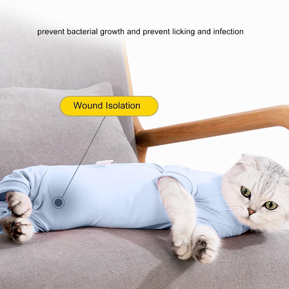Easy to Move Pet Surgery Suit Breathable Surgical Onesie for Pet Abdominal Wounds Or Skin Diseases