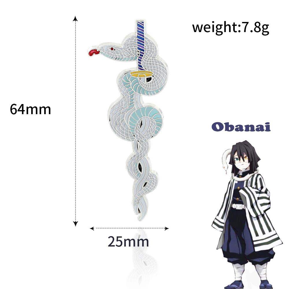 

Anime Demon Slayer Kimetsu no Yaiba Sword Brooch Pins Tomioka Giyuu Kochou Shinobu Weapon Brooch Cosplay Jewelry Accessories