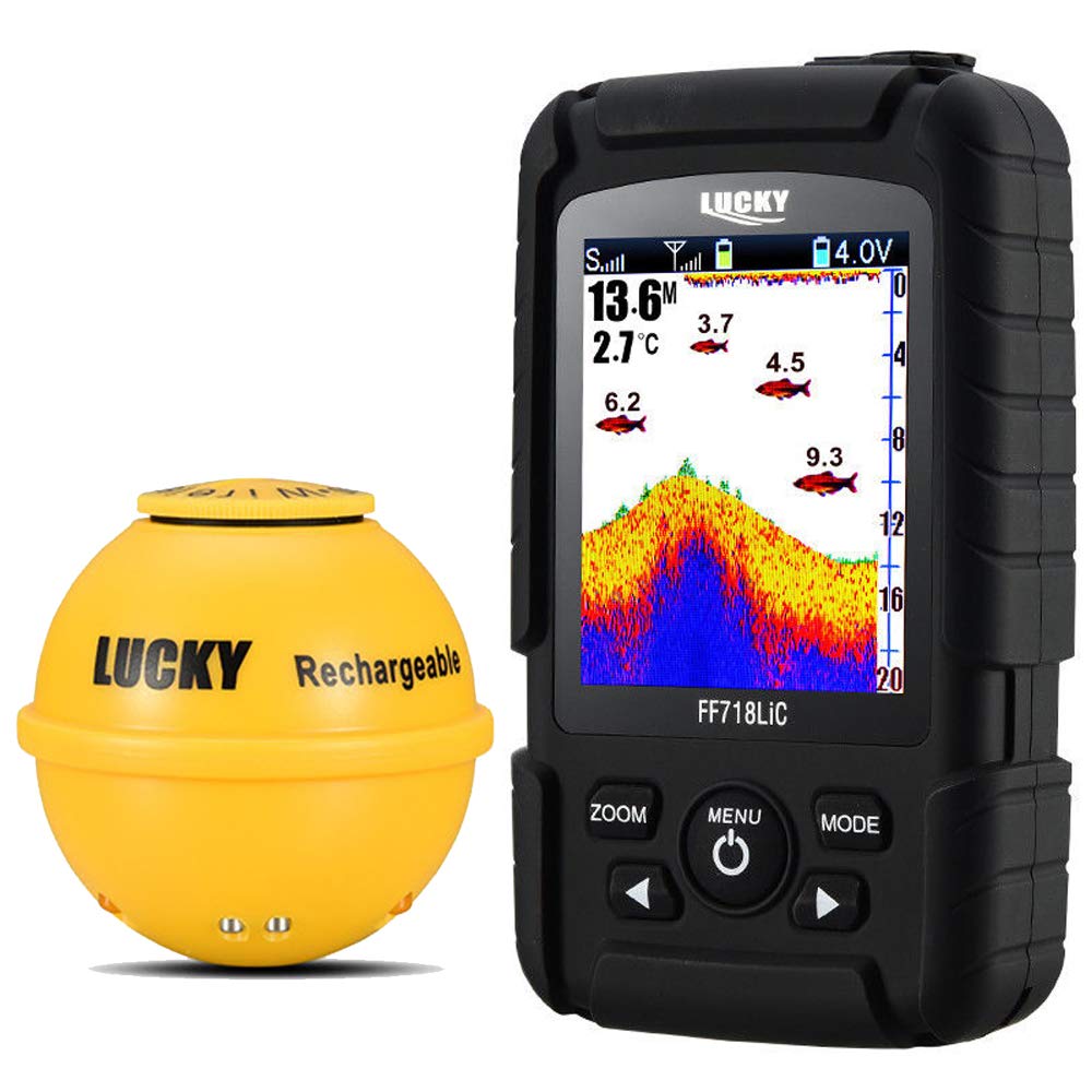 

[Authorized Dealer] LUCKYLAKER Waterproof Wireless Fish Finder for Surf Fishing, Ice Fishing, Bass Fishing