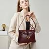 The first layer of sheepskin, commuting to work, portable leather shoulder bag, versatile hand bag, women's exquisite high-end messenger
