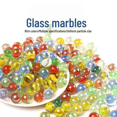 Multi-colored Glass Marbles for Fish Tanks, Toys, Checkers & Games - 14mm, 16mm, 25mm