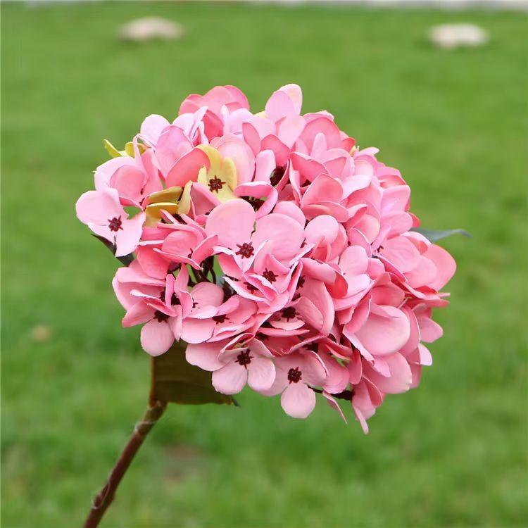 Artificial Hydrangea Wedding Flowers Wall Home New Year's Decoration Accessories Diy Bridal Bouquet Background Indoor Bonsai