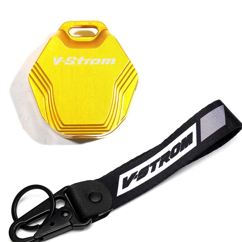 For Suzuki V Strom 650 1000 1050 1050XT 800DE Vstrom DL1050 DL650 800 DE Motorcycle Keychain Key Case Shell Cover Chain Keyring