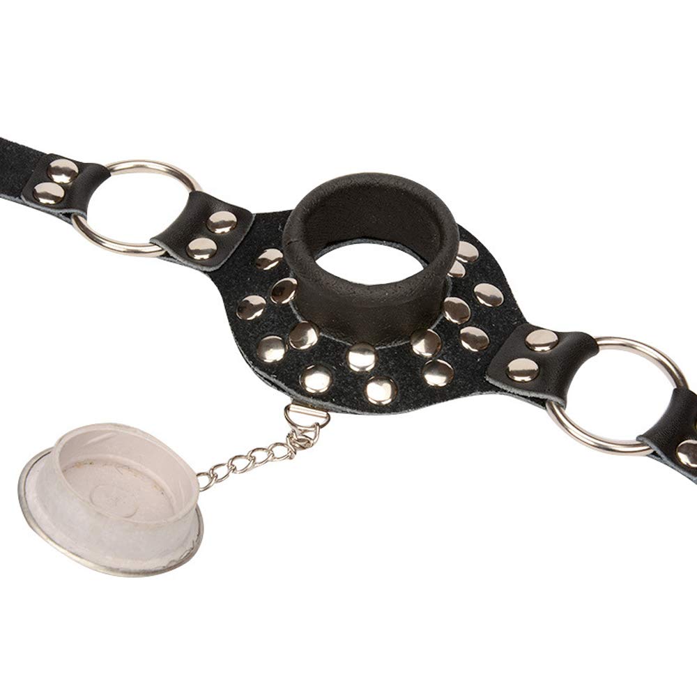 SM Mouth Gag with SM No Made of PU and Stainless SM SM Captive Erotic Toy Gag, Plug, Lid, Training, Humiliation, Cosplay, Sound, Steel, Adjustable,