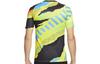 Men's Nike T Shirts Men's Yellow Black Crew Neck Moderate Straight Fit