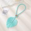 No Drill Curtain Holder Braided Leaf Tieback Boho Cotton Rope Holder