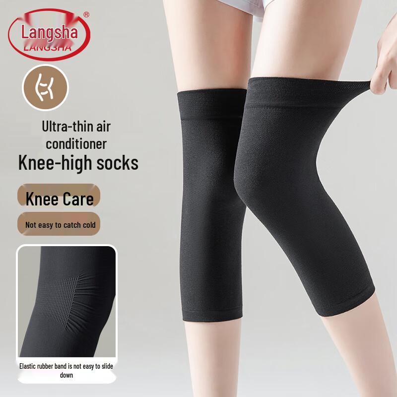Langsaha Women s Summer Thin Anti-Slip Knee Sleeves M