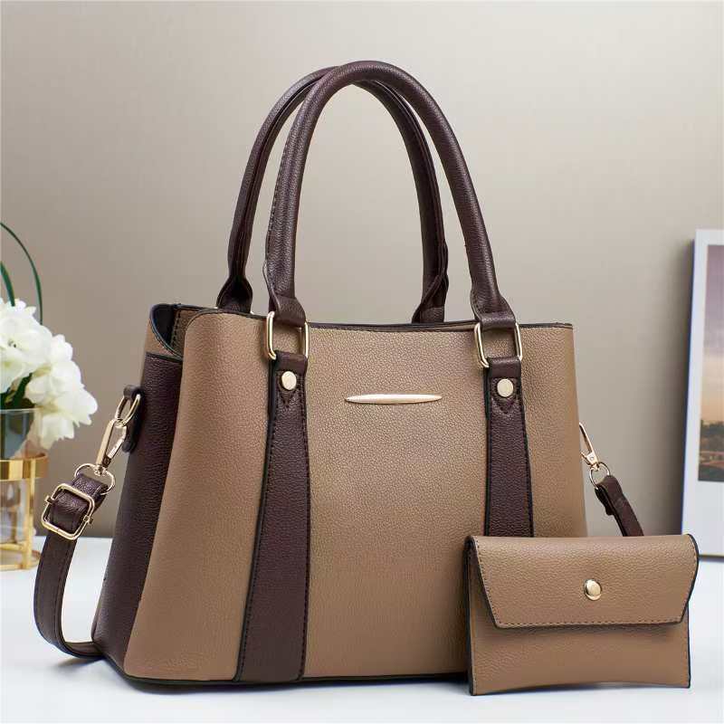 Patchwork Mother-and-child Bag  Fashionable and Trendy Single-shoulder Women's Bag  High-end Feel  Large-capacity Crossbody Bag  Handbag for Women