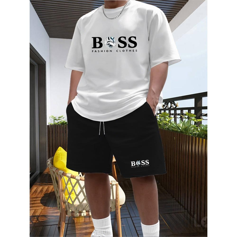 Men's Two-piece Sportswear Short Sleeved T-shirt and Pants Set Running and Fitness Sportswear 2026 Summer Big Discount