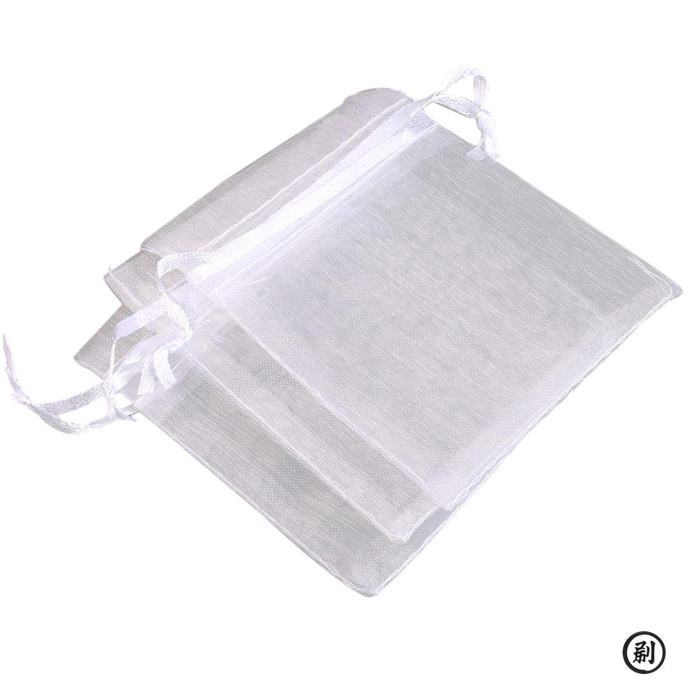 100PCS Organza Bags Random Mesh Organza Jewelry Bags Drawstring, Small Drawstring Favor Pouches Christmas Candy Wedding Birthday
