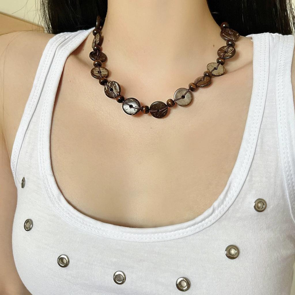 New Chinese Retro Popular Ethnic Style Necklace Women's Versatile Niche Long Sweater Chain High-end Simple Accessories