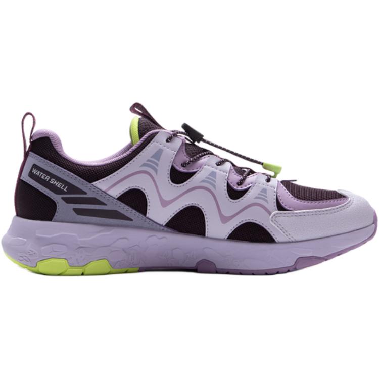 Li Ning Kids Comfortable Versatile Running Shoes Kids Sneakers Night-Purple Sea-Salt-Purple Misty-Gray-Purple YKFV152-2