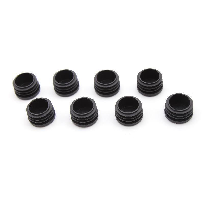 25mm Kulatá nerezová trubková zátka pro kryt patky židle a stolu, Plastová vnitřní zátka pro konce trubek.