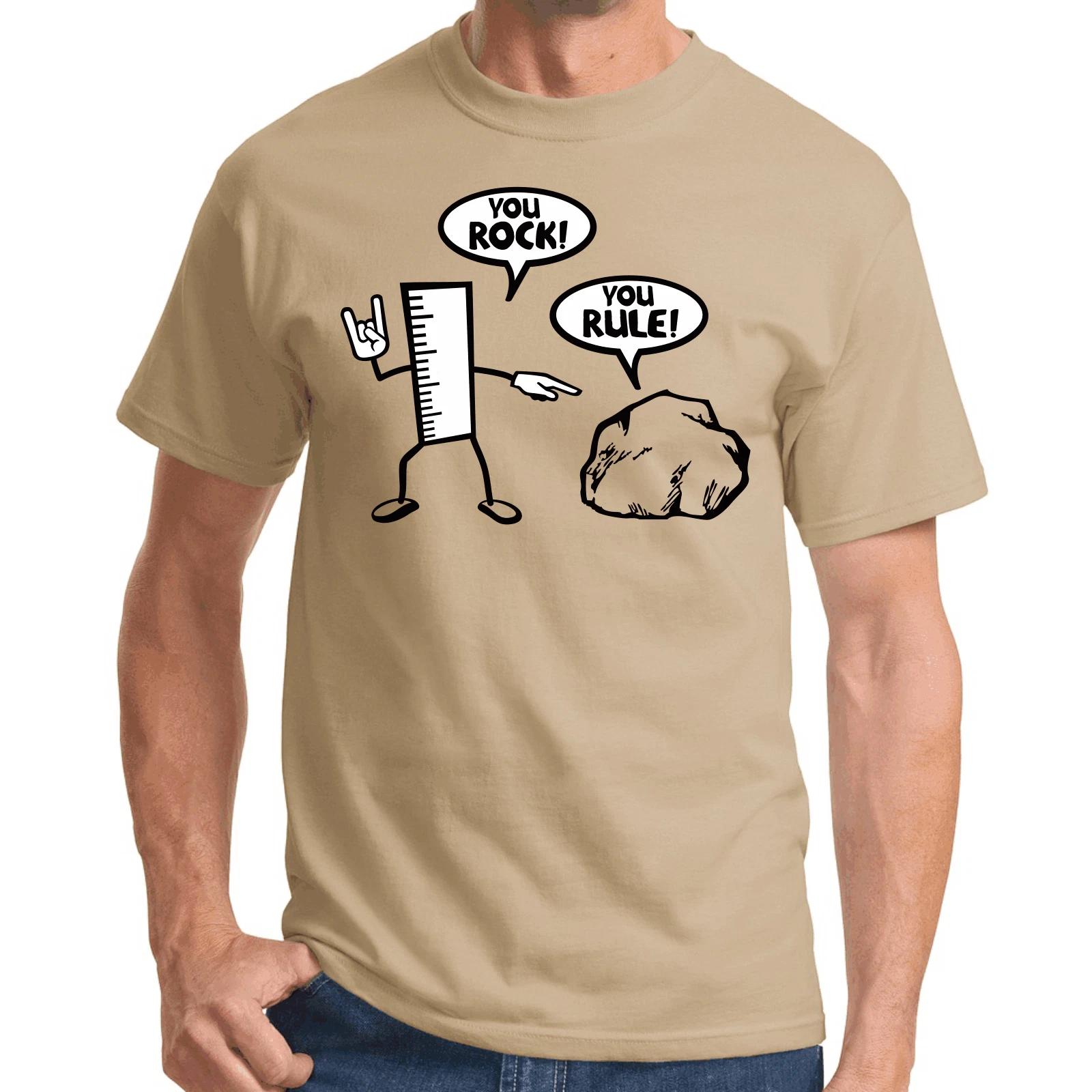 Men s and Women s T-shirts You Rock You Rule Stein Ruler Sayings Gift Funny Fun Comedy XXXXL
