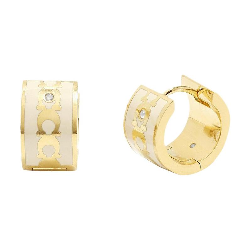 COACH Original Design Gemstone Earrings Women s Gold