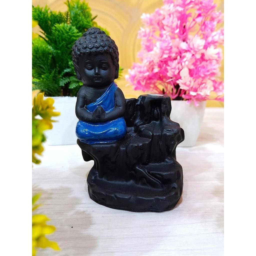 Decorative Showpiece - 8 Cm (Polyresin, Blue)