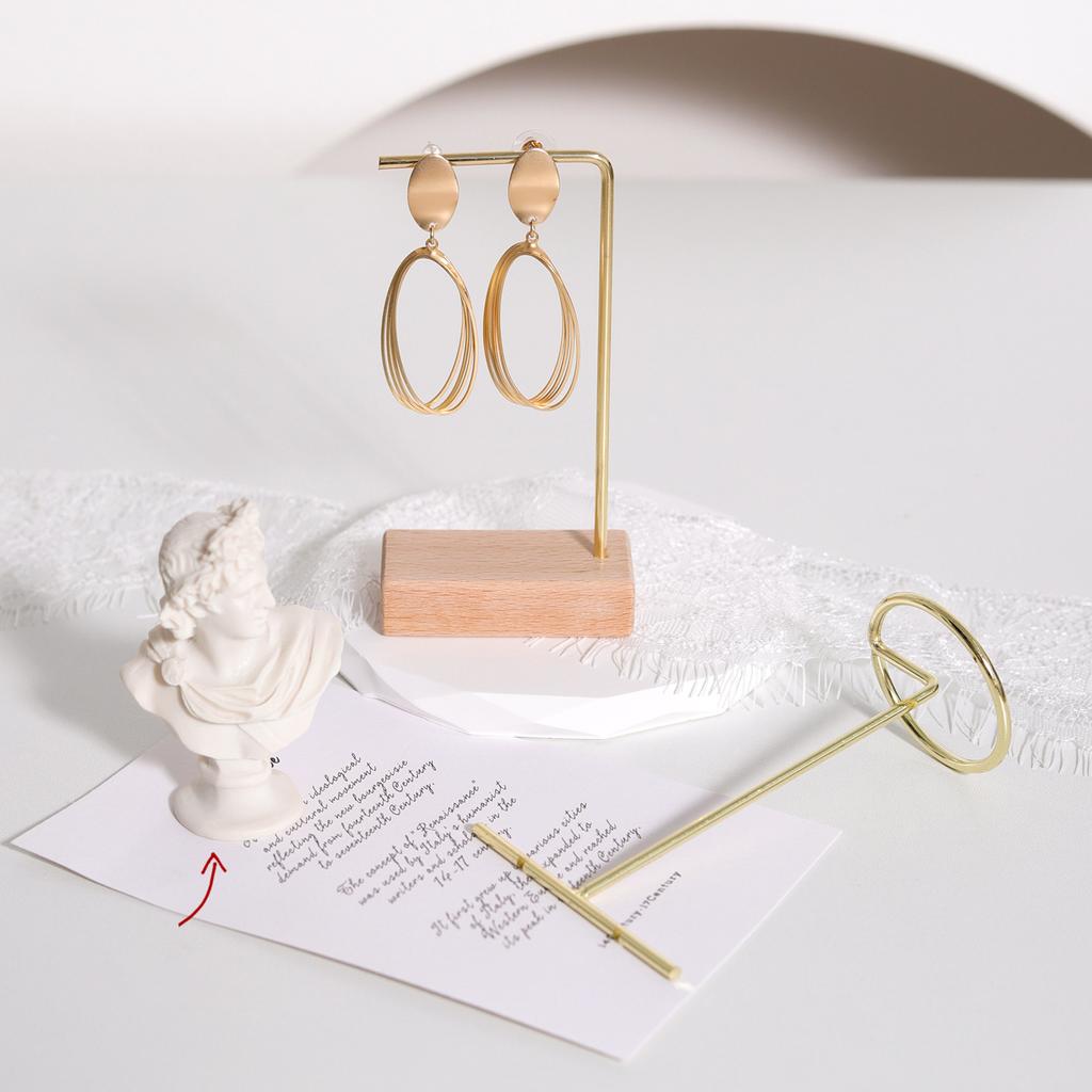 Stojak na biżuterię, bransoletka, kolczyki, naszyjnik, stojak na drewnianą podstawę, organizer na biżuterię, akcesoria do zdjęć, dekoracja domu