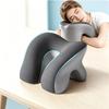 Desk Nap Pillow, Breathable Ergonomic Arm-Hole Design, Comfortable Face-Down Sleeping Pillow for Office Desk Lunch Break, Free Breathing No Pressure