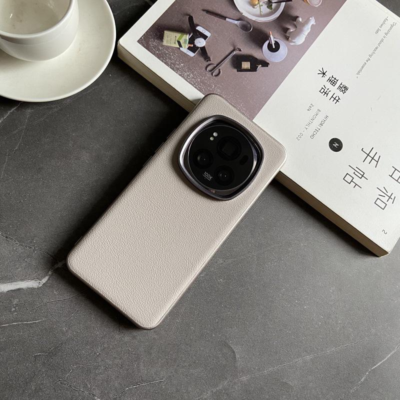Honor Magic6 Pro Luxury Leather Anti-Fall Protective Case – Simple, Sleek, and Professional.