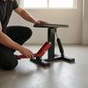 Motorcycle Lifting Stand Diamond-Plate Steel Frame for Workshop