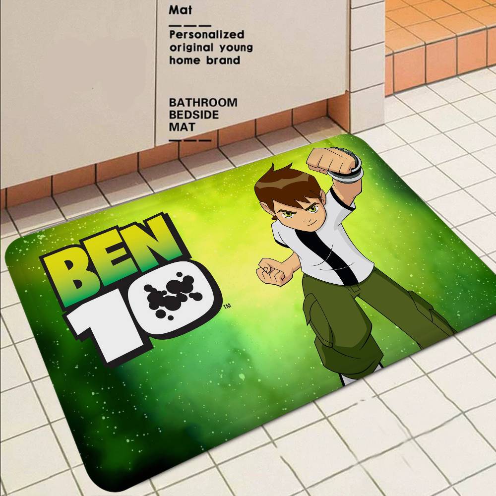 B-ben 10 Classic Animation Hallway Carpet Non-Slip Laundry Room Mat Laundry Decor Balcony Child Living Room Toilet Rug