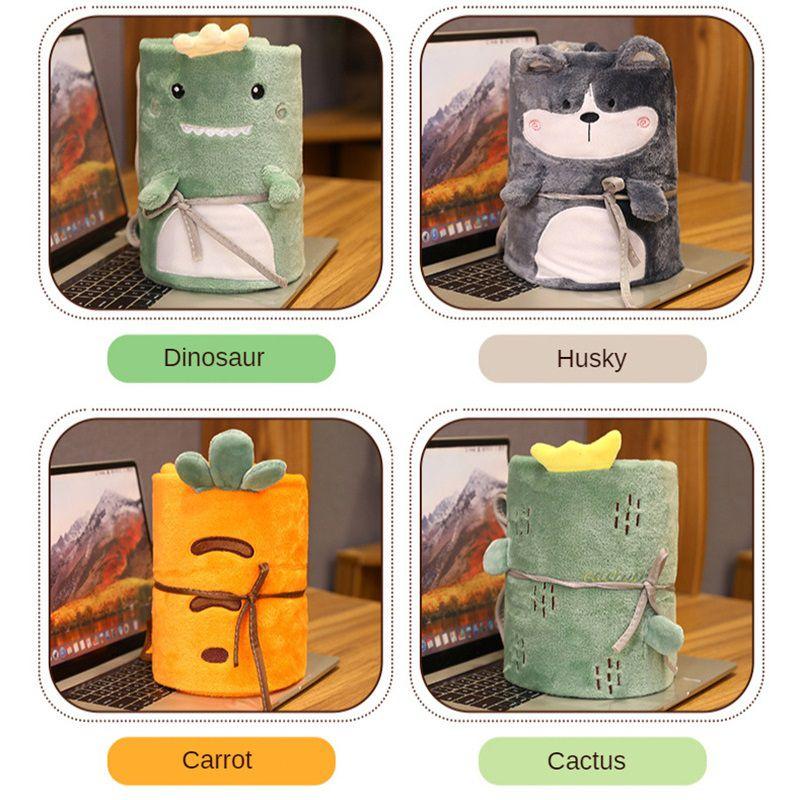 Gemütliche Cartoon-Tier-Klimadecke für Kinder mit entzückenden Dinosauriern