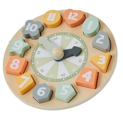 Toy Life Childrens/Kids Wooden Clock Puzzle