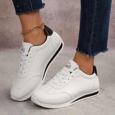 Scarpe AG da Donna Taglia Grande Autunnali Della Stagione Moda Colore a Contrasto Superficie in Pelle Scarpe Sportive Casual con Lacci Des