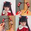 Girls Cartoon Headbands Braid Hair Band Tassel Hair Clip National Style Plush Headwear Hair Accessories For Kids Dress Up