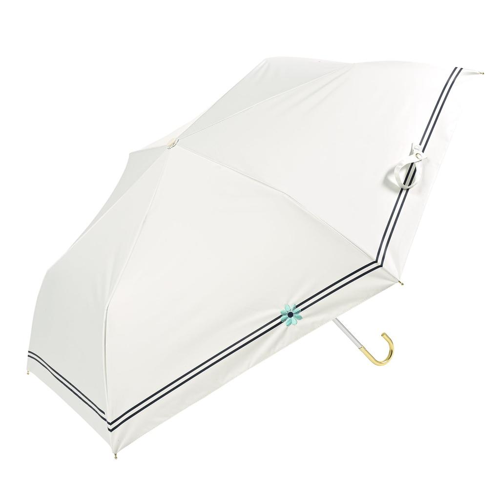 Nifty Colors Folding Blackout Border with Floral 2412OF Umbrella, Embroidery, Mini,