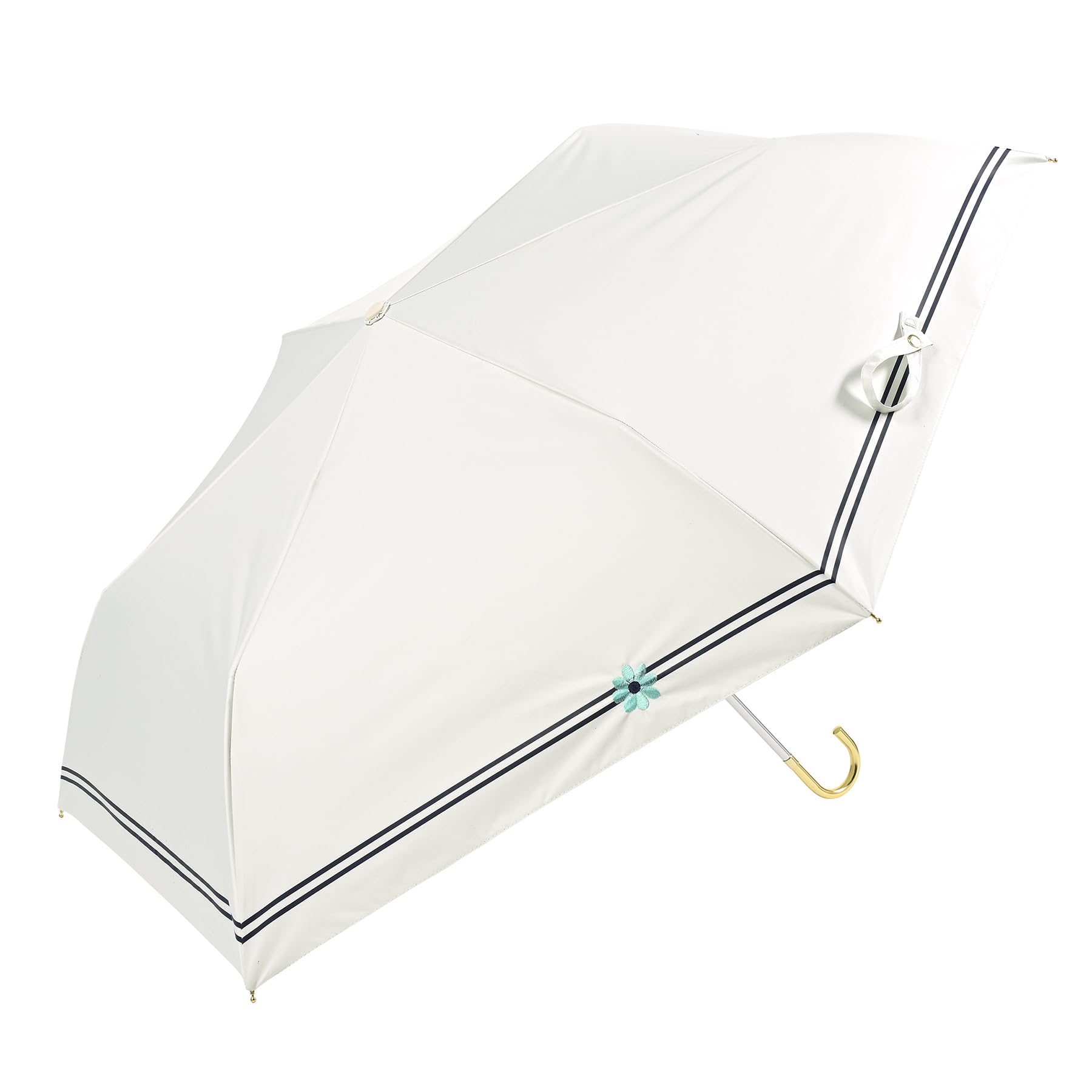 

Nifty Colors Складной зонт с затемняющей каймой с цветочным узором 2412OF, вышивка, мини,