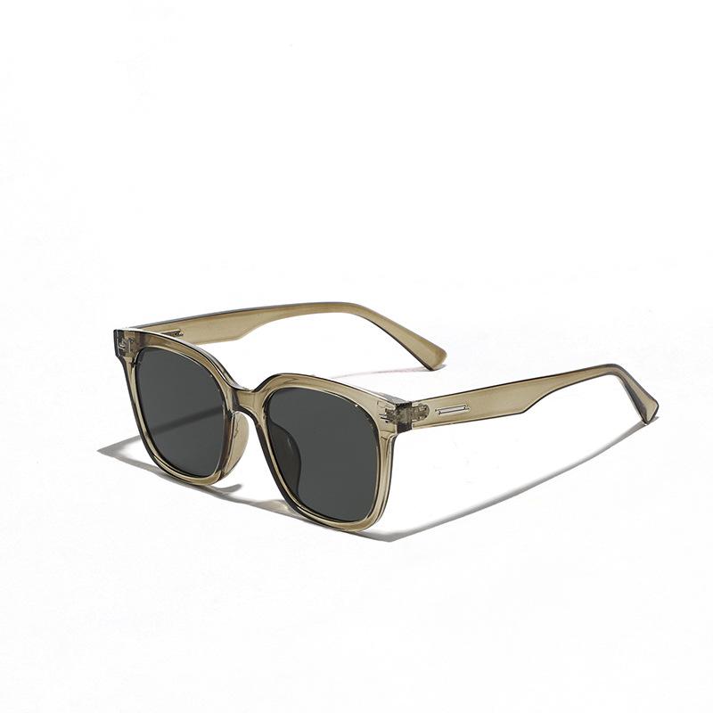 Square Large Frame Hip-Hop Rivet Glasses Frame Sunglasses Men, Popular Sunglasses Women