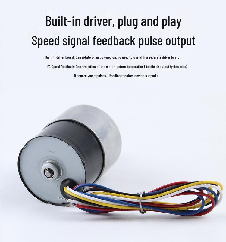 Mingyang JGB37-3525 Adjustable Low-Speed High-Torque Brushless DC Geared Motor 12V/24V