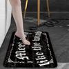 West Coast Carlo Flower Font Diatom Mud Bathroom Floor Mat Toilet Quick Drying Absorbent Toilet Door Non-slip Foot Mat