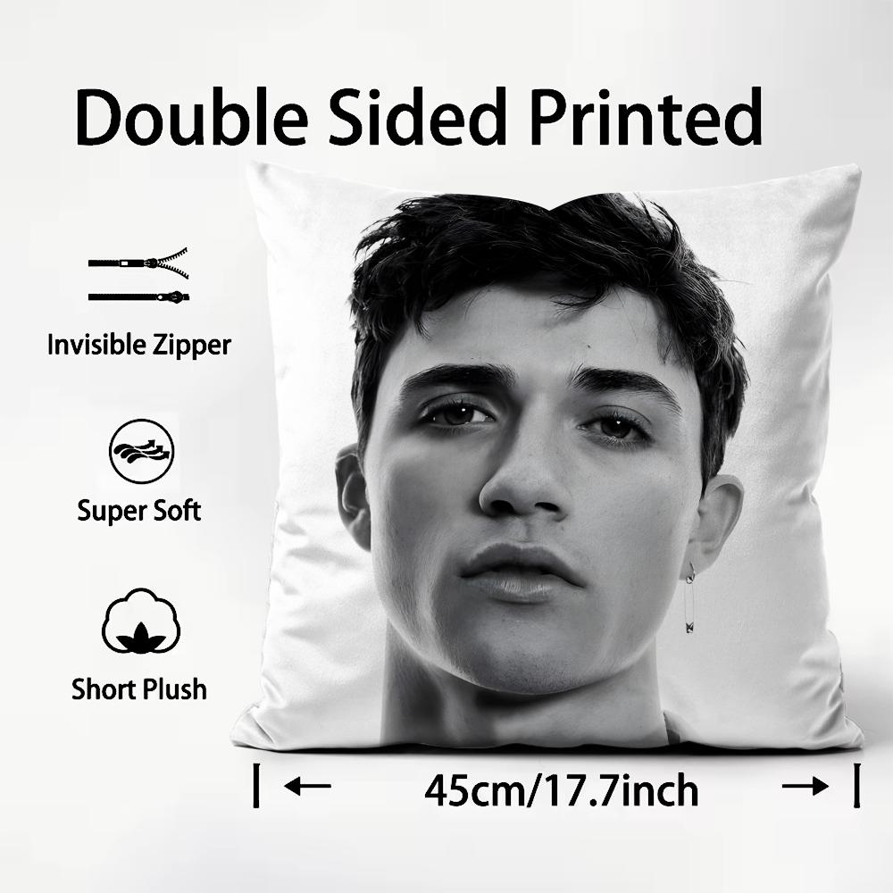 Actor Model J-Jacob Bixenman Cushion Cover Pattern Printed Pillowcase for Living Room Sofa Cushion Cover & Bedroom Decor
