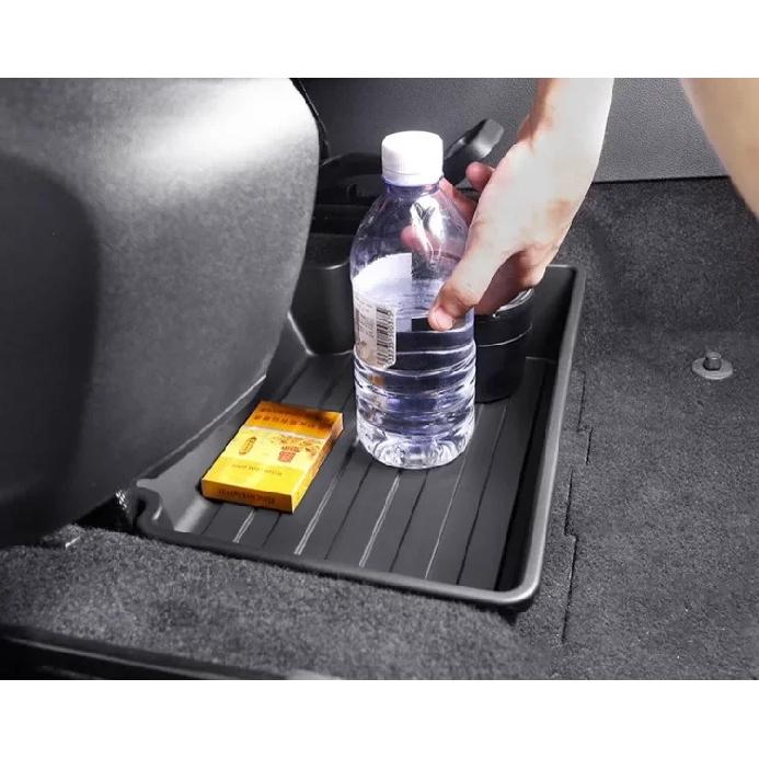 Pour VW Tiguan MK2 2023 Boîte de rangement sous le siège Accessoires Capacité Nouveau Support Bac à ordures élevé Organiseur Boîtier Tiroir 2023