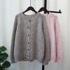 Autumn and Winter New Sequined Loose Sweater Jacket Design Temperament Lazy Wind Knitted Cardigan Women