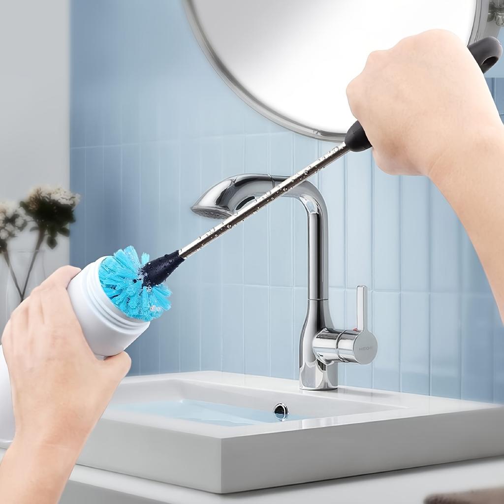 3-in-1 Stainless Steel Water Bottle Brush Set Cleaning Brush Long Handle Water Bottles Cleaner Washing Kitchen Scrubbing Tools